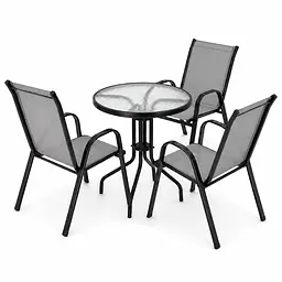 Комплект садових меблів 4Points Udine-3 з круглим столом ⌀60см - мініатюра 1