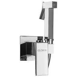 Набір гігієнічного душа прихованого монтажу Globus Lux GLN-0-106MIX, Хром