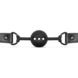 Кляп Bedroom Fantasies Ball Gag Breathable silicone - Black - мініатюра 3