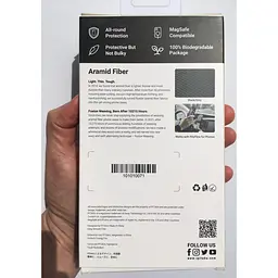 Оригінальний протиударний чохол для iPhone 15 Pro Max Pitaka Military Grade MagSafe MagEz Pro 4 600D Black/Grey KI1501PMPA - мініатюра 3