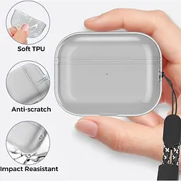 Чохол AhaStyle Transparent Case для Airpods Pro 2 Black [133860] - мініатюра 4