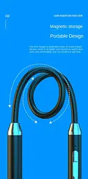 Бездротові наші навушники WH001K, BT5.0, вакуумні, IPX5, 280mAh, 8h, black - мініатюра 10