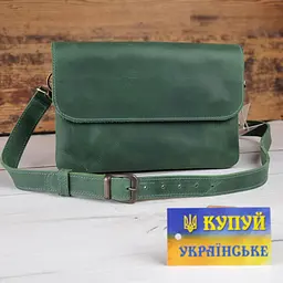 Жіноча шкіряна сумка клатч GS зелена (кл 001 зел) 25 - мініатюра 2