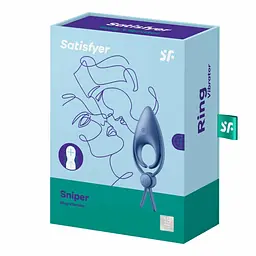 Ерекційне кільце Satisfyer Sniper 13 см блакитний - мініатюра 9