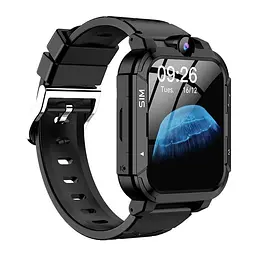 Дитячий смарт-годинник Y76, 4G GPS Wi-Fi SIM камера SOS IP67 чорний - мініатюра 4