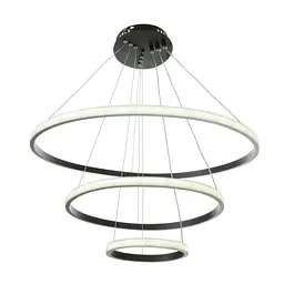Люстра Brille стельова підвісна в хол LED BR-951S/3 78W WW BK - мініатюра 2