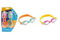Дитячі окуляри для плавання Intex Aqua Flow Kids 55693 від 3 до 8 років, 2 кольори