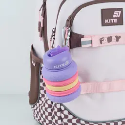 Силіконова пляшка для води Kite 600 мл фіолетова (K26-1271-3) - мініатюра 8