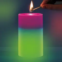 Воскова свічка зі справжнім полум'ям та RGB підсвіткою Candled Mood Madic - мініатюра 4