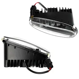 Протитуманні фари LED Daewoo Lanos 40W Лінзовані Алюмінієвий корпус IP67 (GFW01W) - мініатюра 5