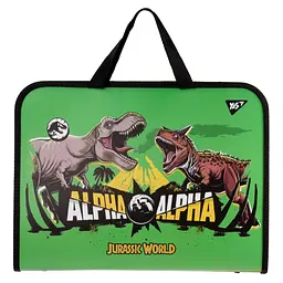 Папка-портфель YES FC на блискавці з тканинними ручками Jurassic World (491988)