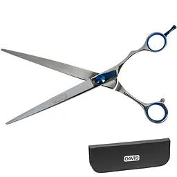 Прямі ножиці для стрижки собак малих та середніх порід Davis Extreme Edge BLUE Straight 8.5" (S.EB8S)