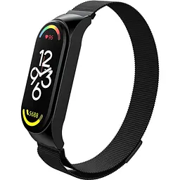 Ремінець для фітнес-браслету Xiaomi Mi Band 7 Metal Milanese Magnetic Band Black [83568] - мініатюра 2