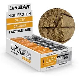 Батончик Lipo Bar Salted caramel 20 шт. x 50 г - мініатюра 2