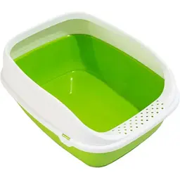 Туалет для котів з рамкою MPS Beta Plus Small Green 43x31x16 см