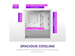 Корпус NZXT H3 Flow White (CC-H31FW-01) - мініатюра 4