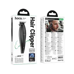 Машинка для стрижки HOCO HP25 Electric hair clipper чорний - мініатюра 2
