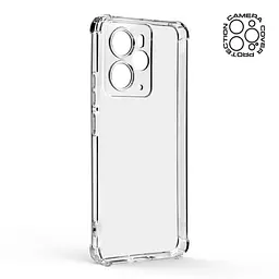 Прозрачный чехол для Realme 14 5G с защитой камеры и усиленными бортами, тонкий, силиконовый, бесцветный, ударопрочный, противоударный бампер с закрытой камерой, ArmorStandart (ARM83595) - мініатюра 2