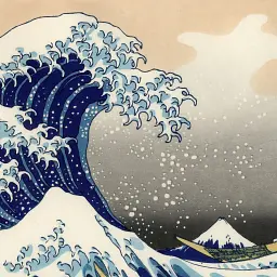 Інтер'єрна картина Велика хвиля в Канаґаві, Хокусай, Hokusai, Great Wave off Kanagawa, інтер'єрний декор, 40×60 см (id6779) - мініатюра 3