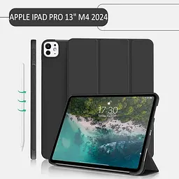 Чохол-книжка BeCover Tri Fold Soft TPU Silicone для Apple iPad Pro Pro 13 M4 2024 Чорний (711750) - мініатюра 2