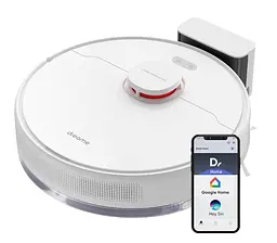 Мийний робот-пилосос Dreame Bot D10s Vacuum Cleaner (RLS3L) білий - мініатюра 6
