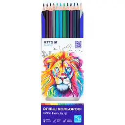 Олівці кольорові Kite Classic двосторонні 12 шт. (K-054) - мініатюра 2