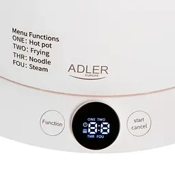 Багатофункціональна електрична каструля Adler AD 6422 (1 л, 800 Вт), 4 режими, пароварка, антипригарне покриття - мініатюра 5
