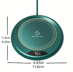 USB-підігрівач для чашки з 3 режимами температури, термостатом - мініатюра 6