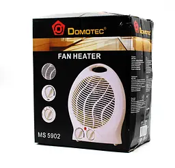 Тепловентилятор обігрівач підлоговий/настільний 2000 Вт Domotec MS-5901 білий - мініатюра 2