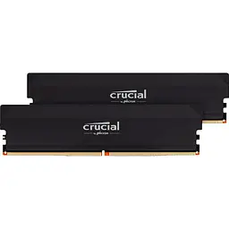 Модуль пам'яті Crucial DDR5 64GB (2X32) Pro OC 6400Mhz CL40 Black (CP2K32G64C40U5B)