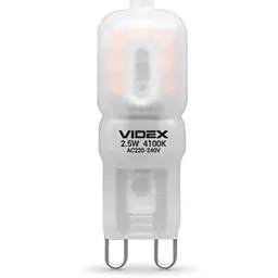 Лампа світлодіодна Videx G9e 2.5W G9 4100K (VL-G9e-25224) - мініатюра 2