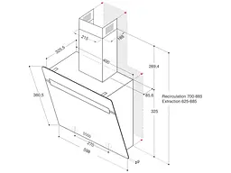 Витяжка Whirlpool WHVP 62F LT SK - мініатюра 3
