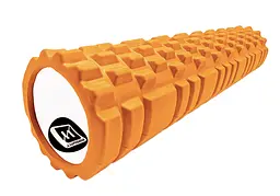 Масажний ролер EasyFit Grid Roller 60 см v.3.1 помаранчевий