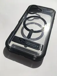 Чохол ZAGG Gear4 Rainier MagSafe KS для iPhone 17 Прозорий протиударний із підставкою Black аналог OtterBox - мініатюра 3
