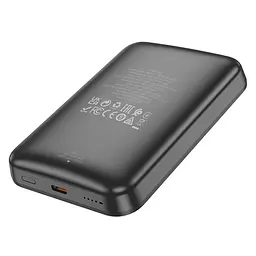 Павербанк магнітний із бездротовим зарядним Borofone BJ63A Nimble PD20W magnetic 10000mAh чорний - мініатюра 2