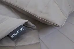 Покривало стьобане з наволочками Penelope - Lia stone бежевий 300x280+50x70 (2) - мініатюра 4