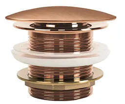 Донний клапан для ванни Rea Click-Clack 48 мм brushed copper REA-W2016