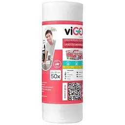 Серветки універсальні у рулоні viGO! Premium, 50 шт. - мініатюра 2
