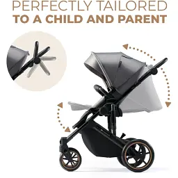 Універсальна коляска 2 в 1 Kinderkraft Prime 2 Shadow Grey (KSPRIM02GRY2000) - мініатюра 5