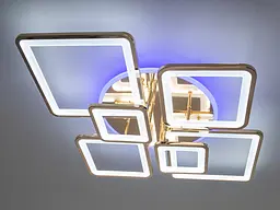 LED люстра на пульті з димером і різнобарвним підсвічуванням, 150W - мініатюра 2
