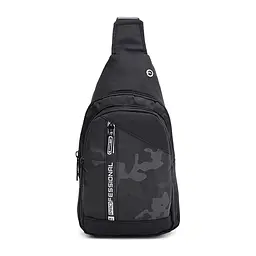 Чоловічий рюкзак через плече Monsen C17037bl-black