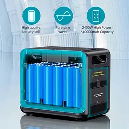 Зарядна станція Choetech BS008 2400W [105376] - мініатюра 7