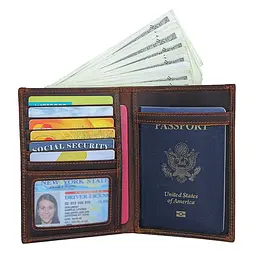 Шкіряний гаманець John McDee 11.5х15х1 см acs0029310 - мініатюра 3