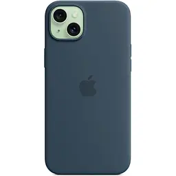 Чохол Silicone Case with MagSafe для Apple iPhone 15 Plus Storm Blue ААА [94558] - мініатюра 3