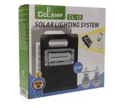 Сонячна зарядна станція + LED ліхтар Cclamp CL-12 30W з лампочками + Power Bank - мініатюра 2
