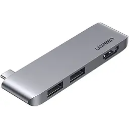 USB-хаб Ugreen CM263 USB-C to 2-Port USB 3.0 + HDMI [60567] [91958]