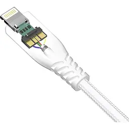 Кабель Tronsmart Type-C to Lightning 1.2m LCC06 Double Braided Nylon 4FT cable White - мініатюра 4