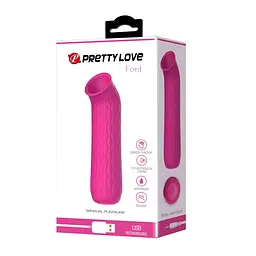 Вібратор PRETTY LOVE - FORD 12 функцій рожевий PRETTY LOVE BI-014547-5 100072