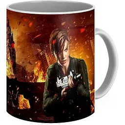Кухоль GeekLand Resident Evil Обитель зла у вогні RE.02.008 330 мл білий - мініатюра 2