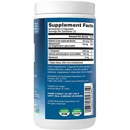 Напій для спокійного сну Natural Vitality CALM Sleep Magnesium Glycinate with Bergamot Oil 60 вегетаріанських капсул - мініатюра 3